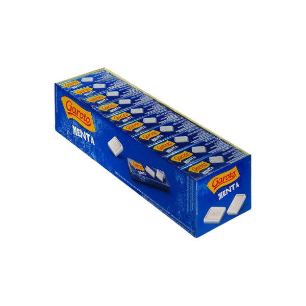 Caramelos Hortela Garoto sabor Menta - Display 40 unid de 17 g cada