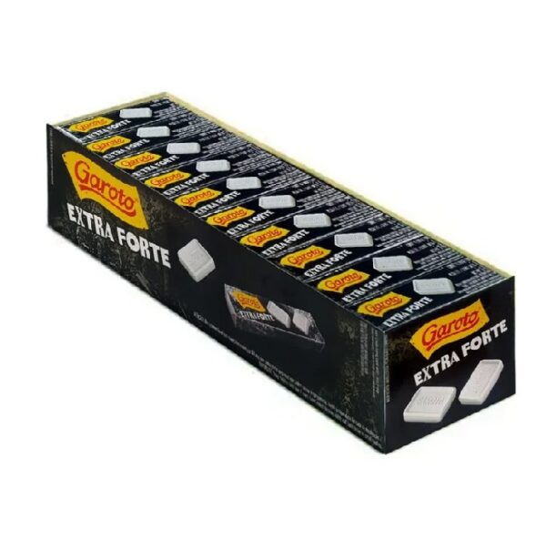 Caramelos Hortela Garoto Extra fuerte Menta - Display 40 unid de 17 g cada