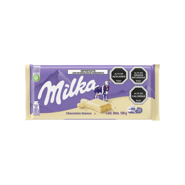 Chocolate de Blanco Milka 100 gr