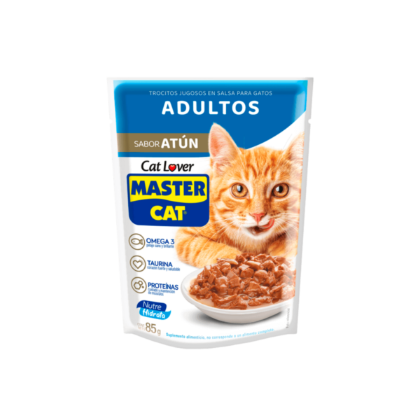 Master Cat Trocitos Jugosos Adulto Sabor Atún 85 gr