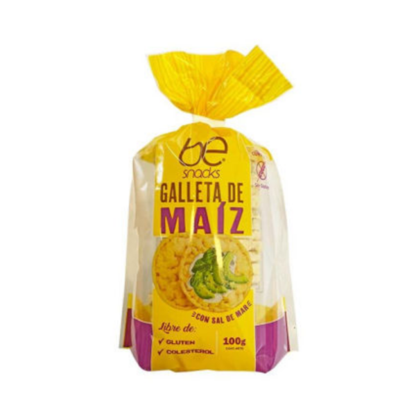 Be Cookies Galleta de Maíz con Sal de Mar 100 gr.be