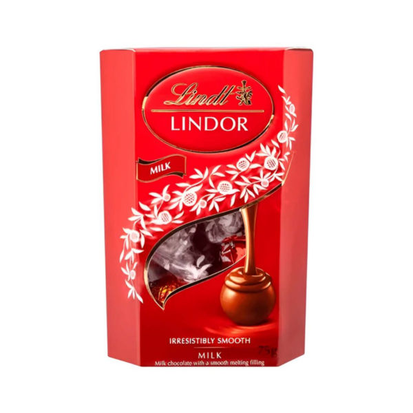 Bombones Chocolate Lindt Lindor Cornet Leche 75g