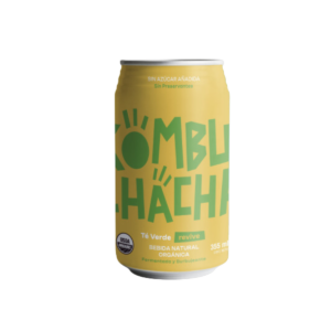 Kombuchacha Té Verde REVIVE Lata 355ml.