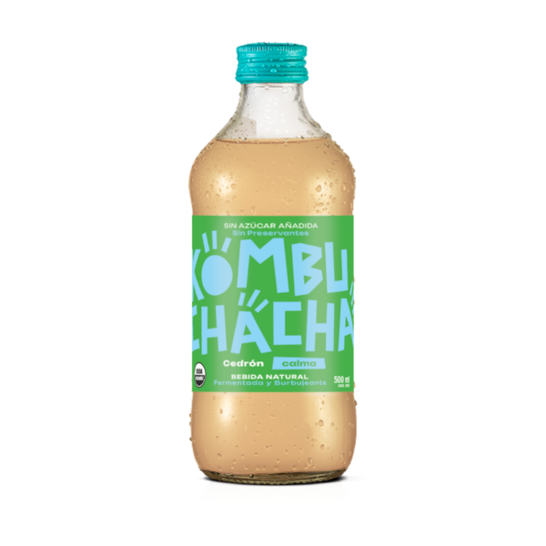 Kombuchacha Cedrón CALMA, Botella 500ml.