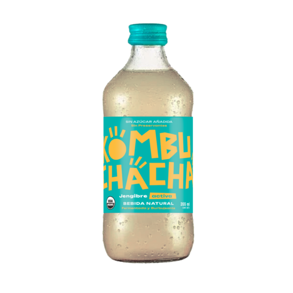 Kombuchacha Jengibre ACTIVA Botella 500ml.