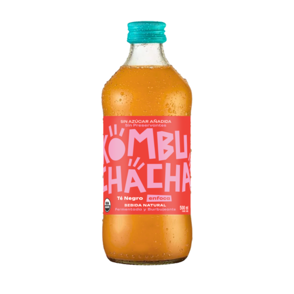 Kombuchacha Té Negro ENFOCA Botella 500ml.